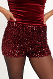 Scarlette Sequins Short Burgundy