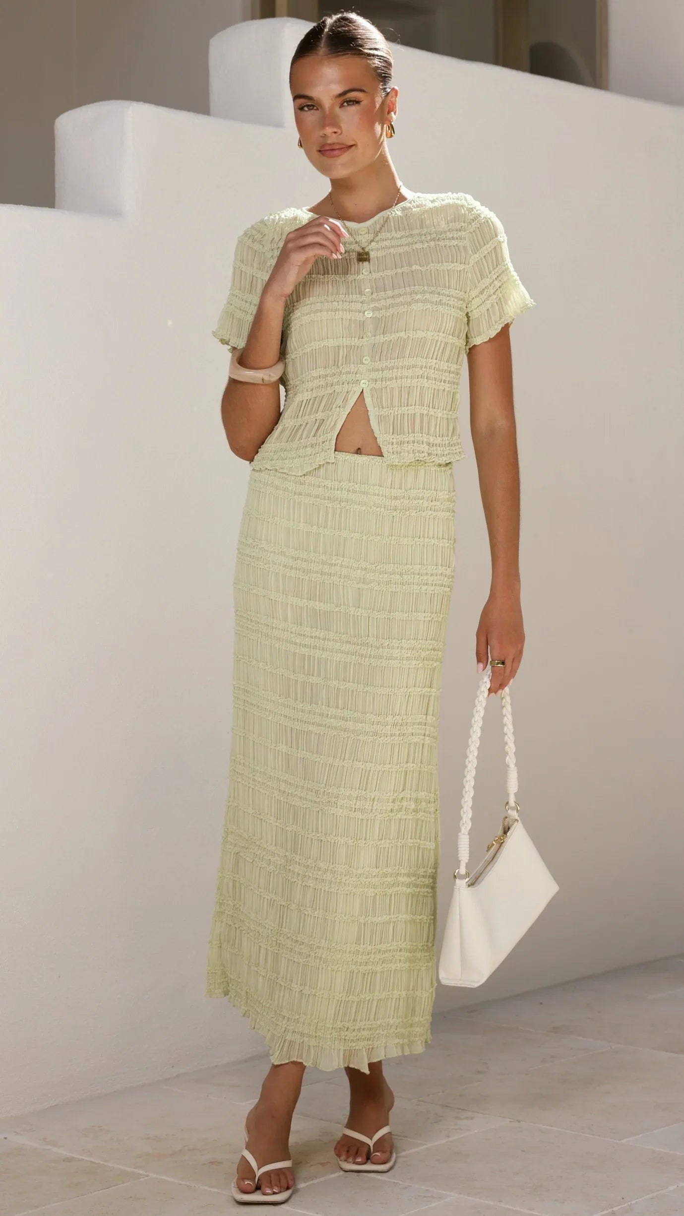 Maisie Maxi Skirt Matcha