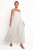 Corfu Midi Dress Blue Stripe