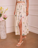 Sunlit Garden Floral Maxi Skirt