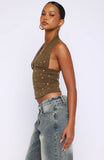Spotlight Moment Halter Top Sage
