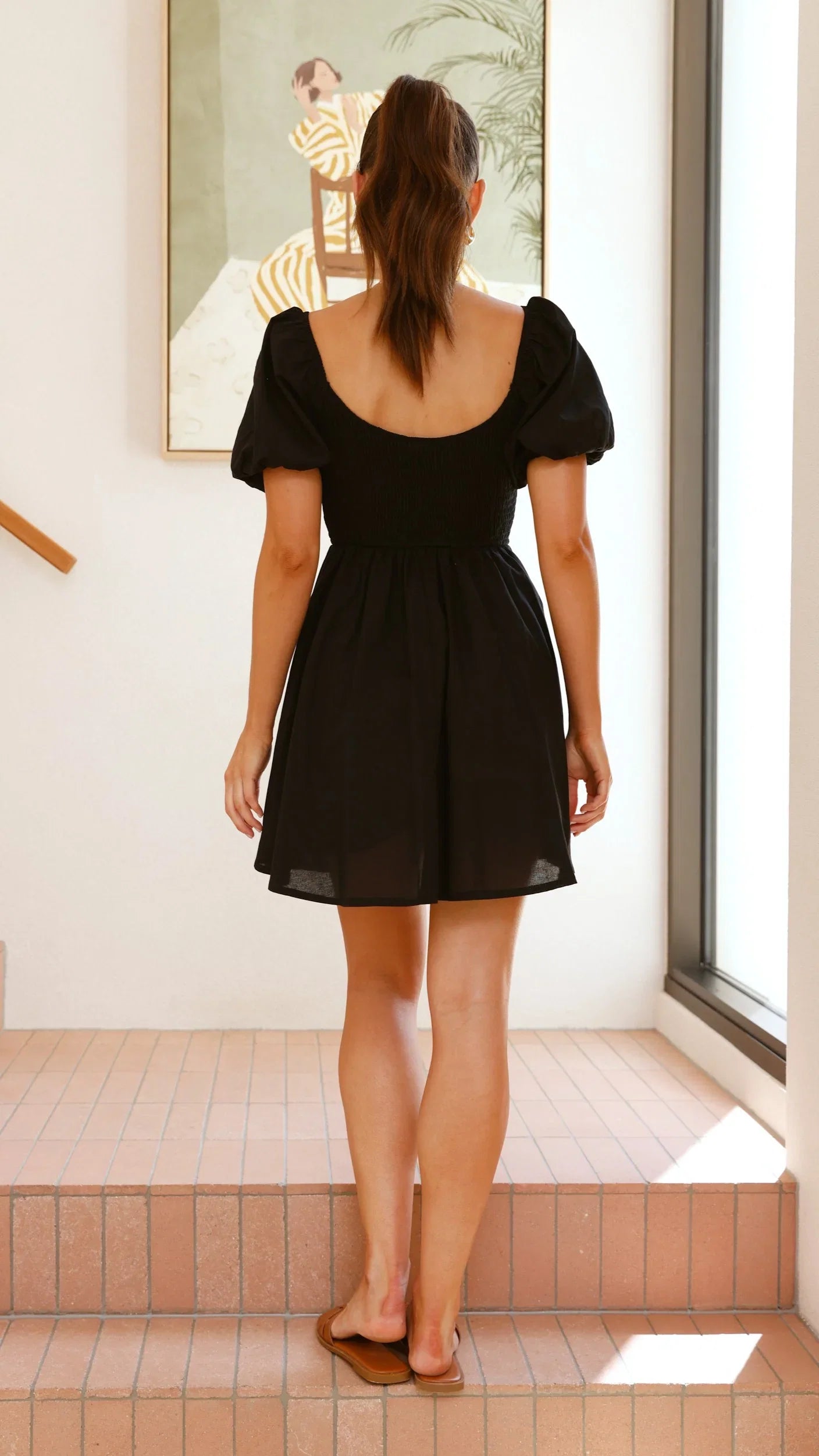 Sahirah Mini Dress Black