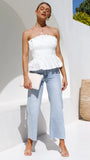 Always Mine Crop Top White