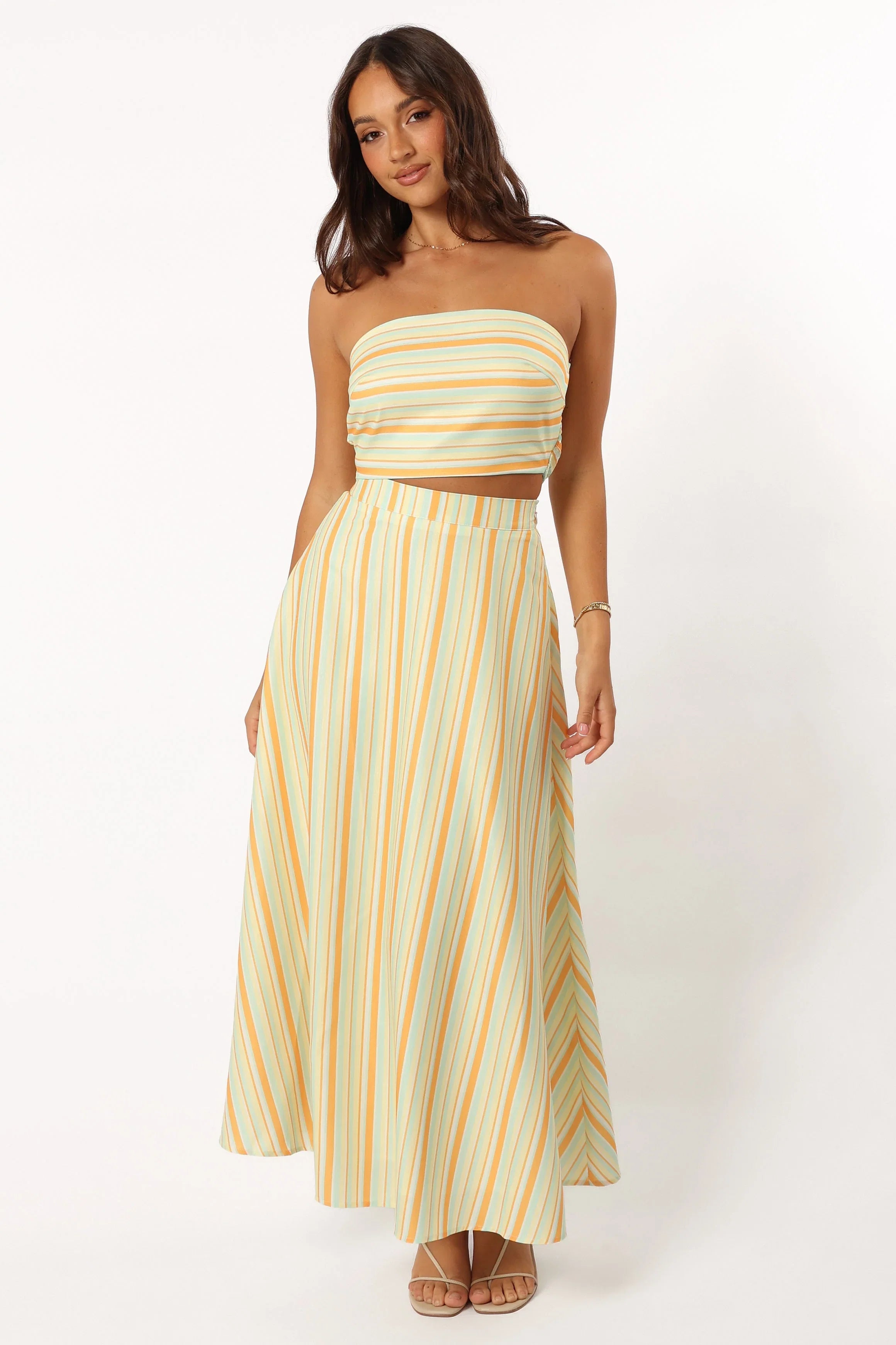 Serafina Two Piece Set Orange Stripe