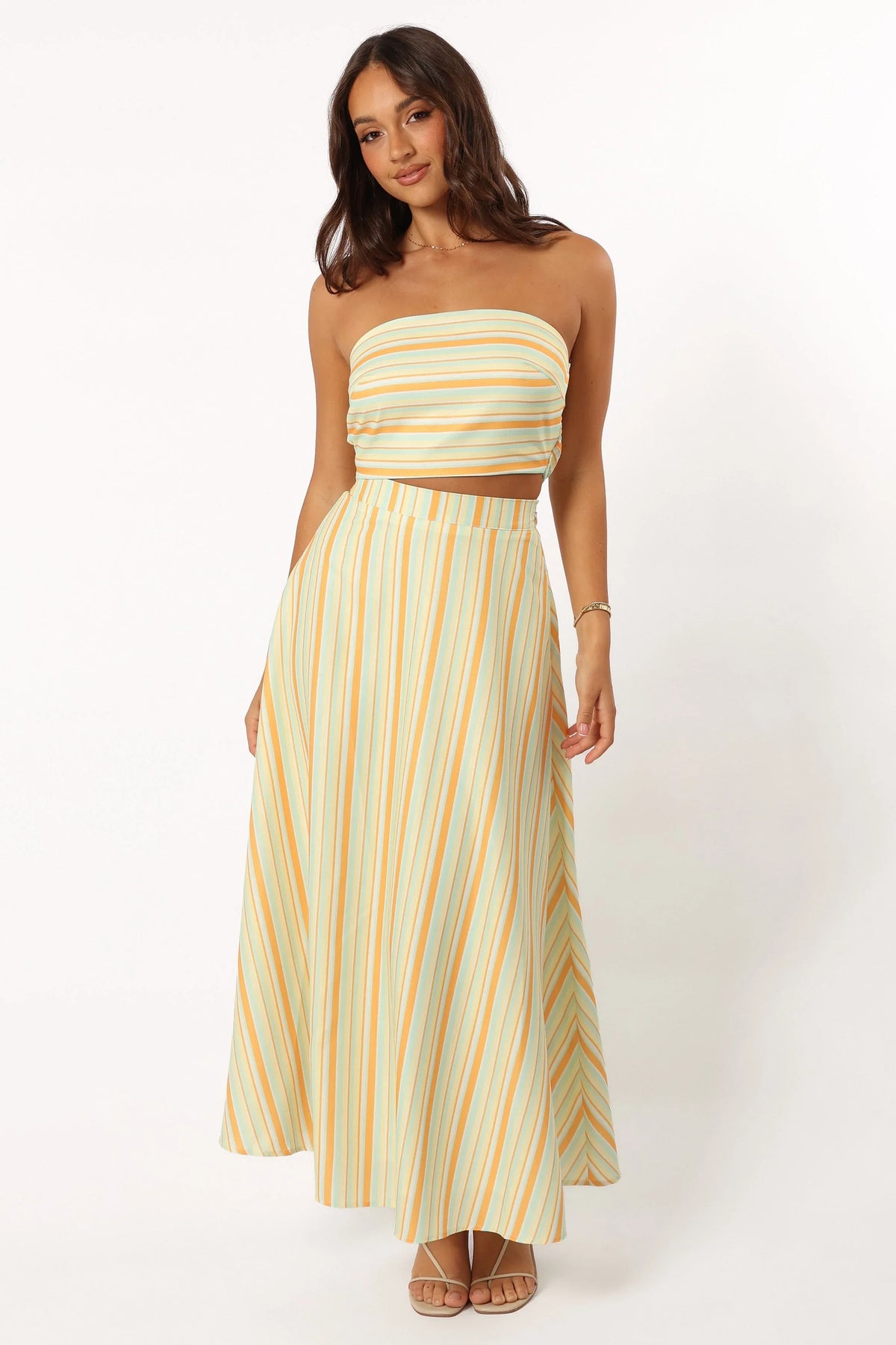 Serafina Two Piece Set Orange Stripe