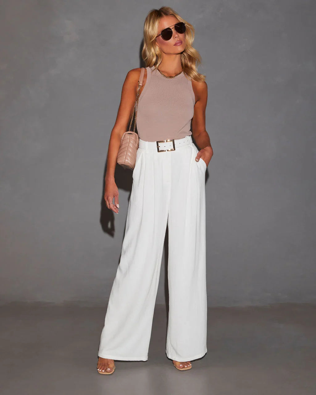 Kourtney Sleeveless Knit Tank