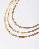 Zoe Layered Herringbone Necklace