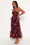 Mazy Midi Dress Purple Magenta
