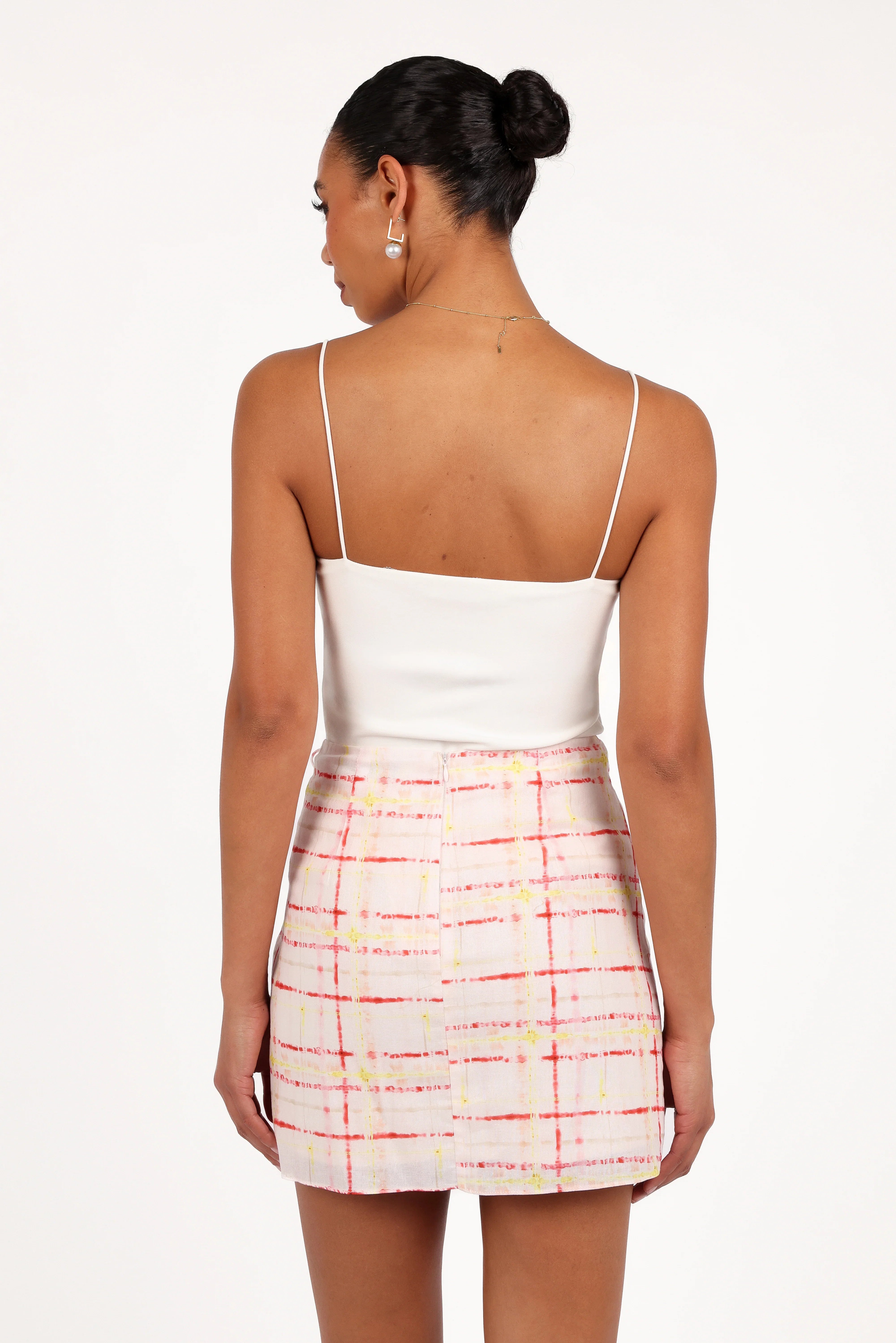 Mirha Mini Skirt Sunset Check