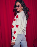 Listen To Your Heart Knit Button Front Cardigan
