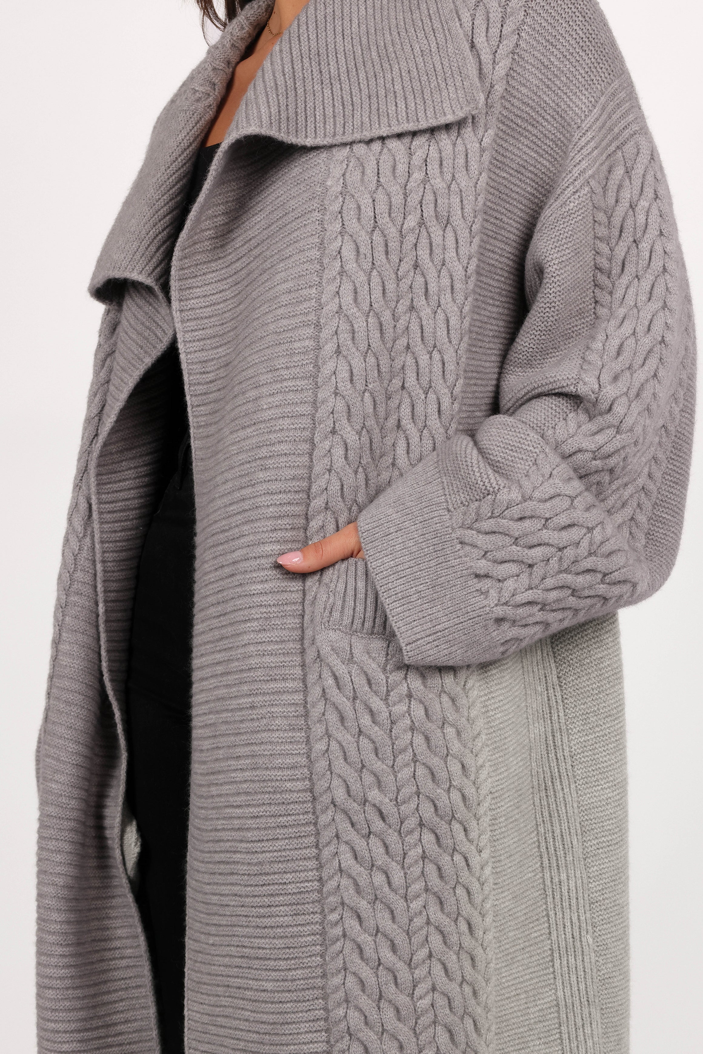 Soma Oversized Open Front Cardigan Grey