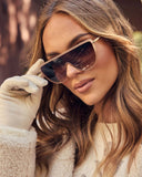 Dawn Frost Oversized Sunglasses
