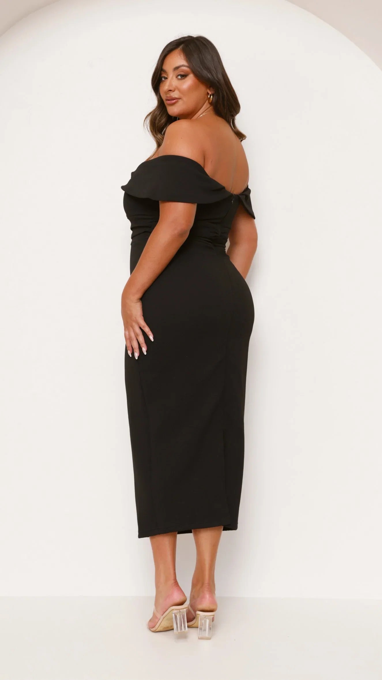 Holly Midi Dress Black
