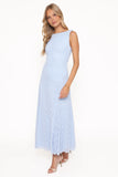 Kirsten Lace Maxi Dress Cornflower Blue