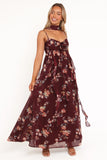 Tully Maxi Dress Berry Floral