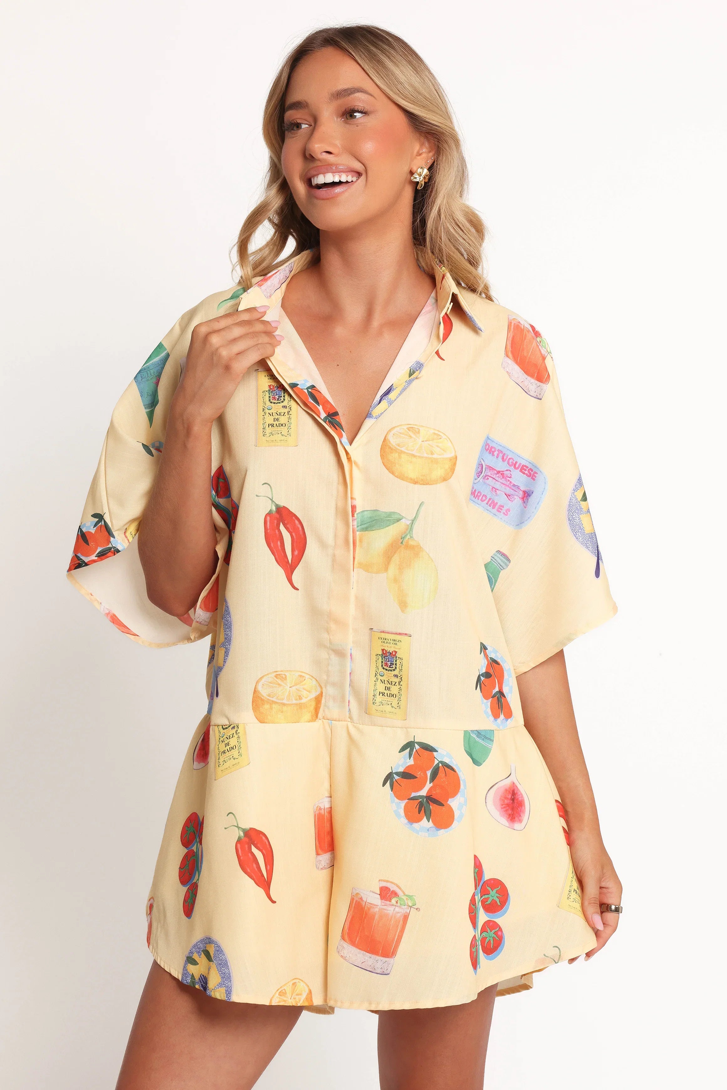Sebastian Romper Pasta Print