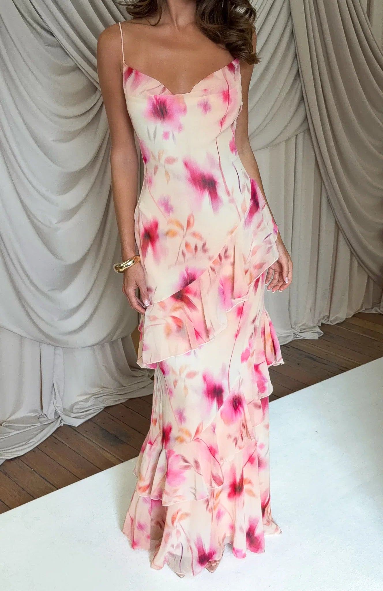 Garden Serenade Maxi Dress Champagne Hour