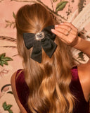 Glima Satin Bow Hair Barrette