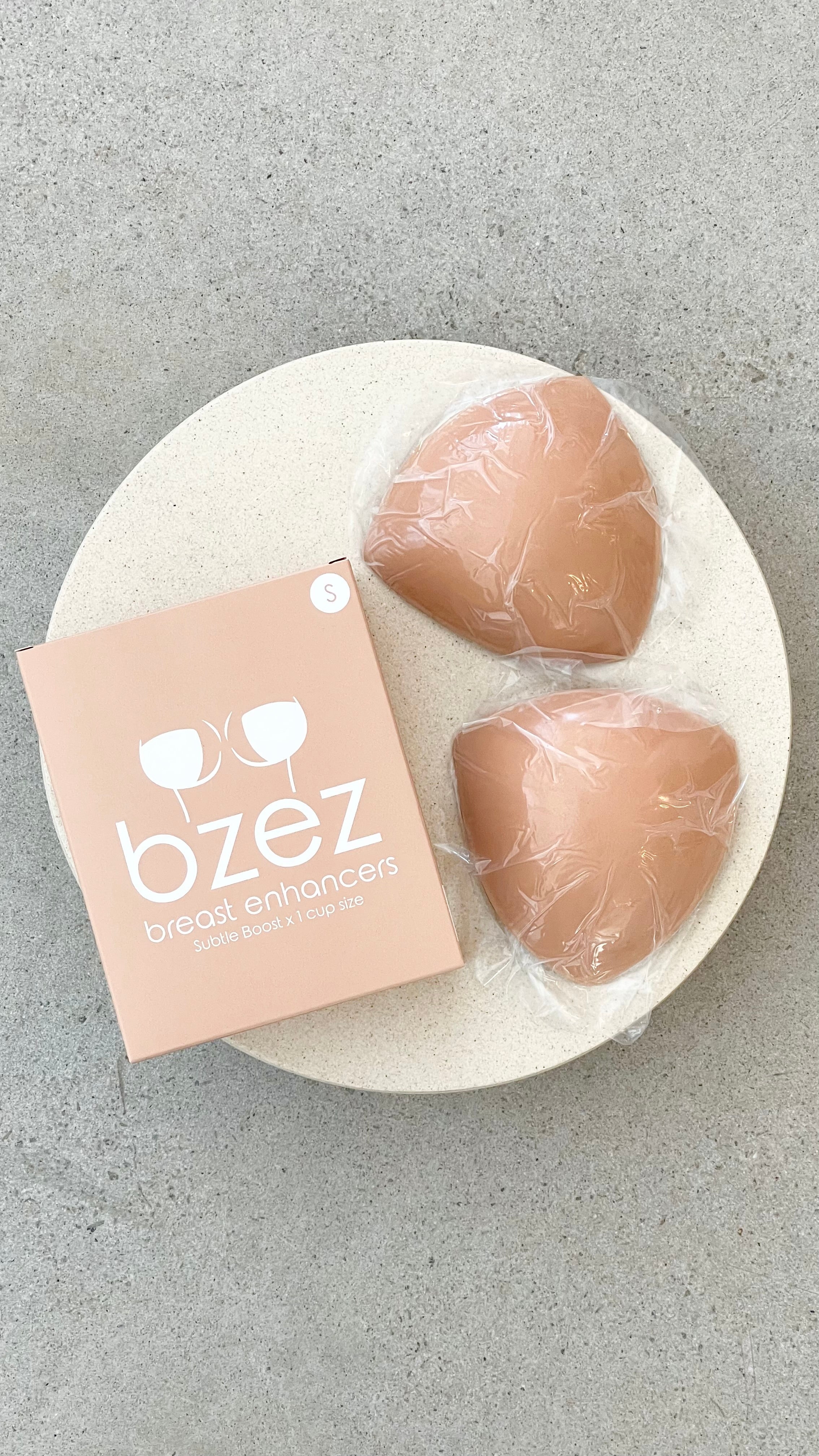BZEZ Breast Enhancer Inserts Subtle Boost Bare