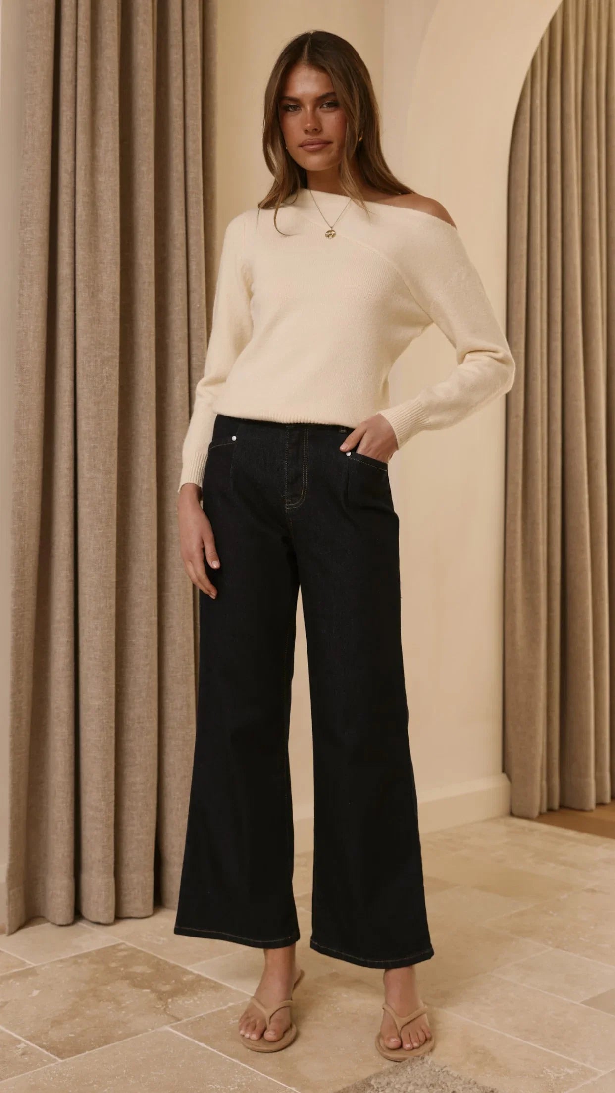 Briella Boat Neck Sweater Butter