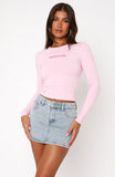 Wont Stop Searching Denim Mini Skirt Light Blue