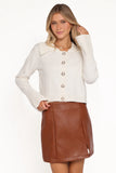 Thelma Trumpet Sleeve Cardigan Cream