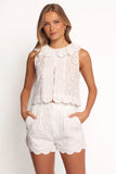 Nimi Eyelet Short Set White