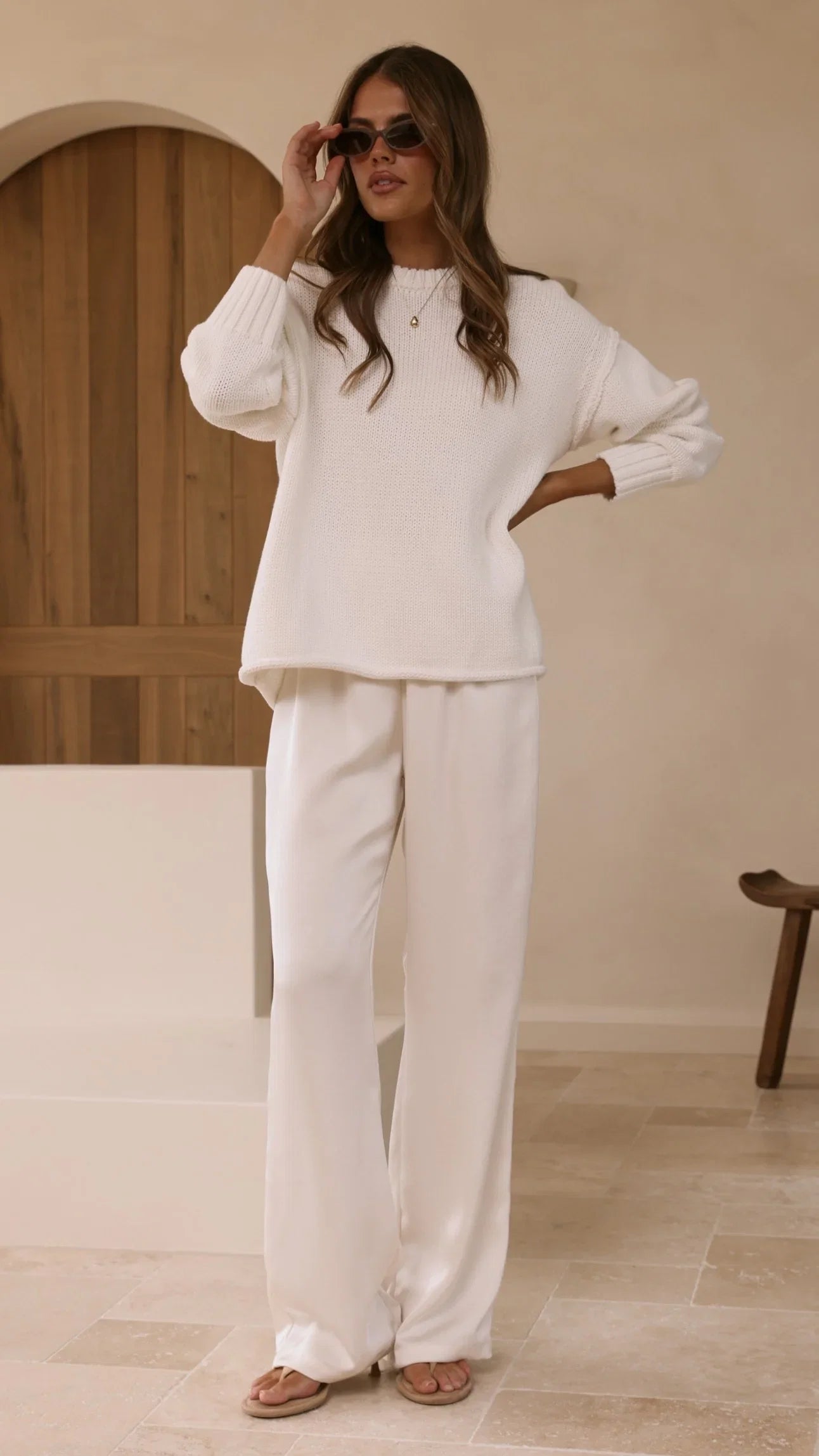Jase Knit White