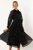 Neve Long Sleeve Maxi Dress Black