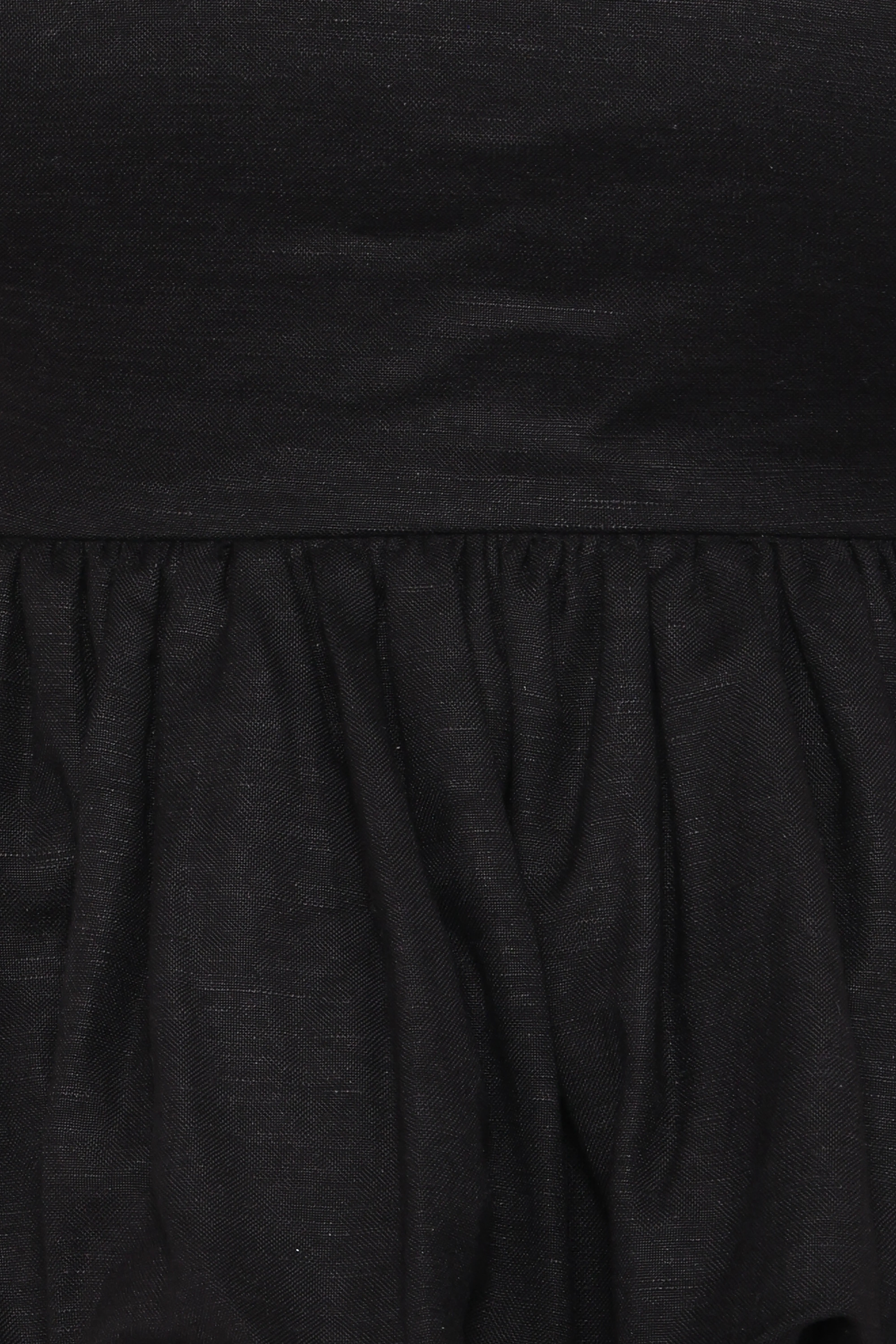 Ursa Peplum Top Black
