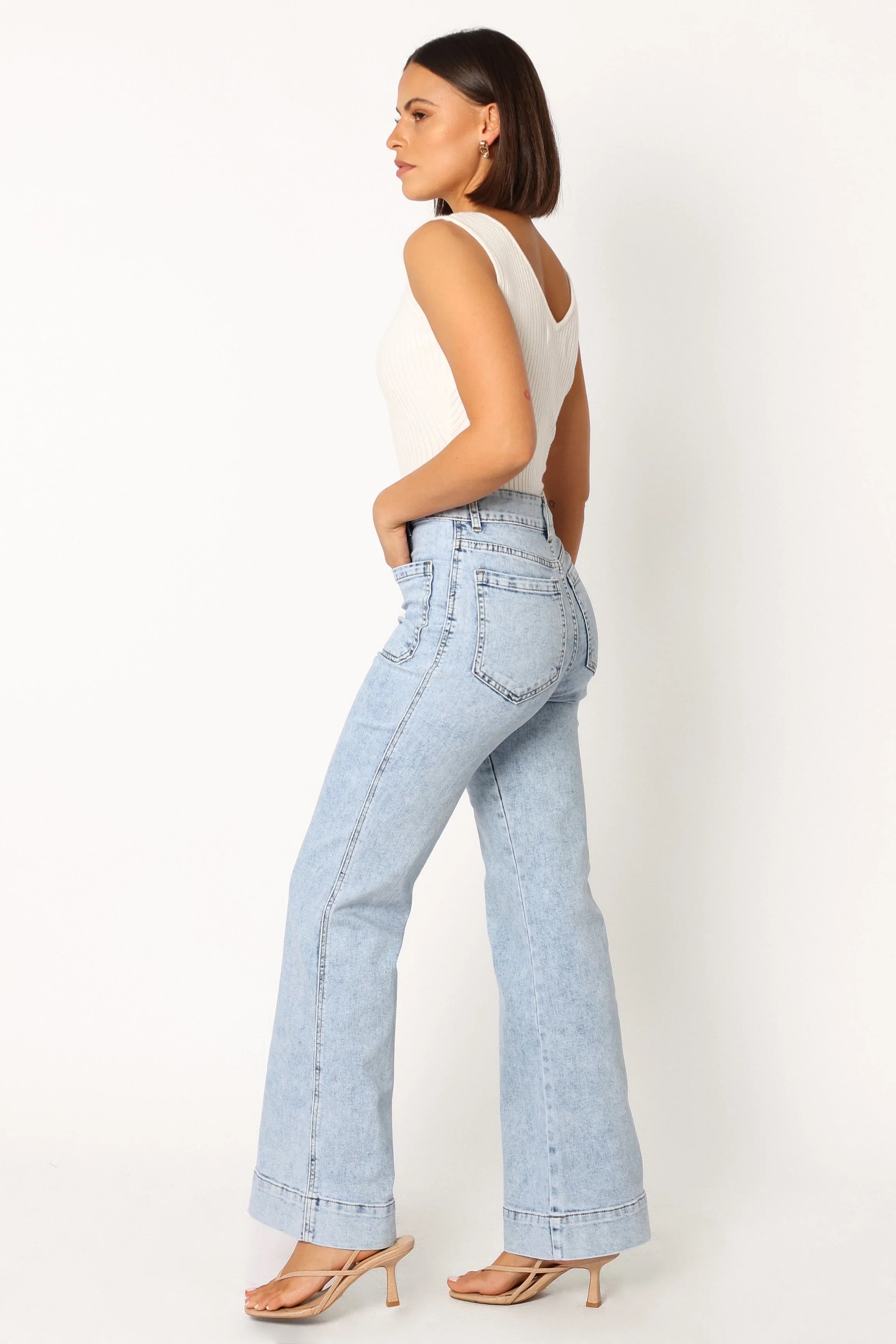 Nico Wide Leg Jean Blue