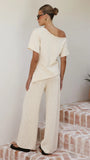 Cascadia Off Shoulder T Shirt Cream