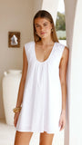 Vanessa Oversized Mini Dress White