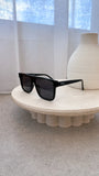 Amos Polarized Sunglasses Black Smoke