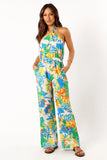 Harriet Halter Jumpsuit Malta Print