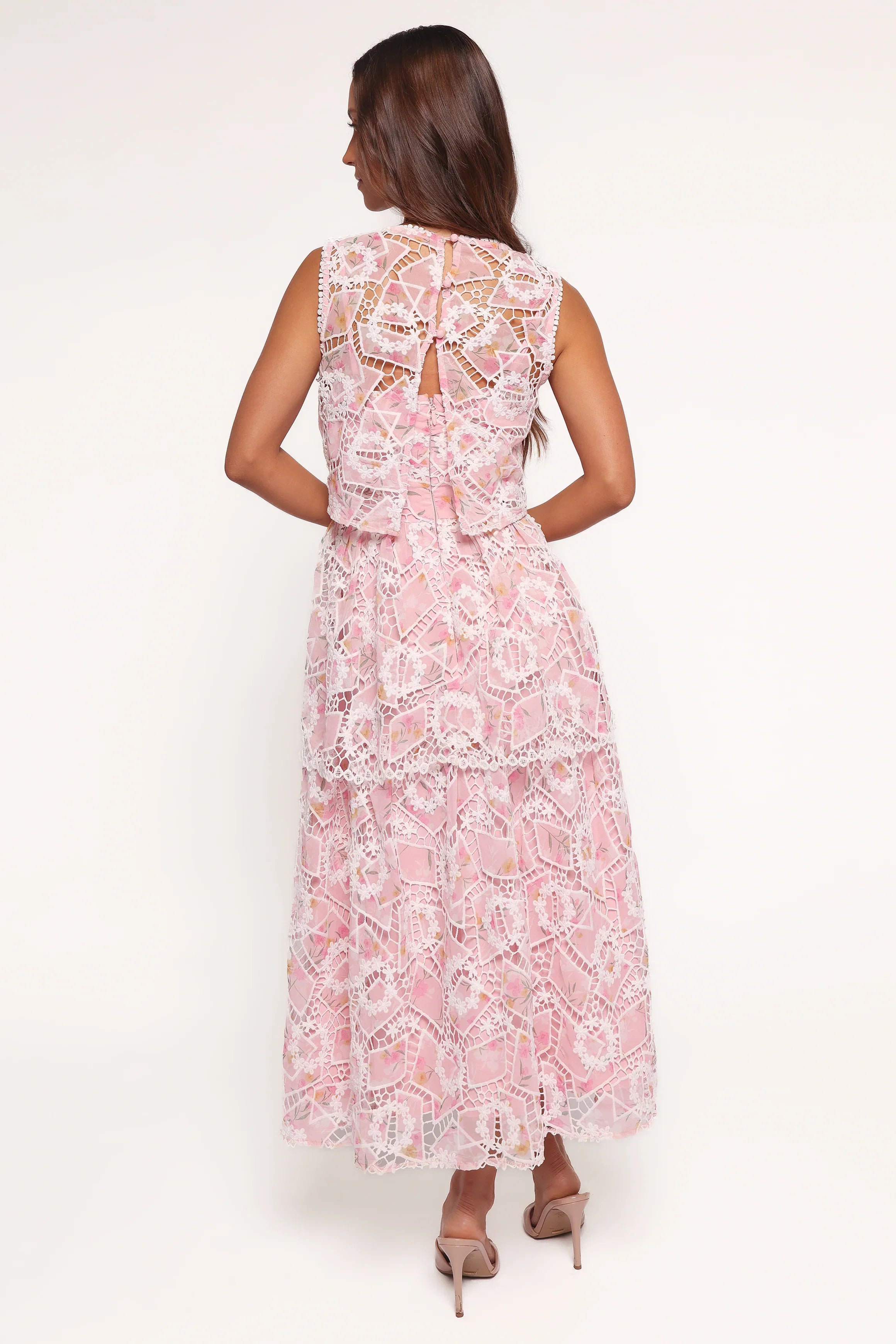 Eleanora Midi Dress Pink Floral
