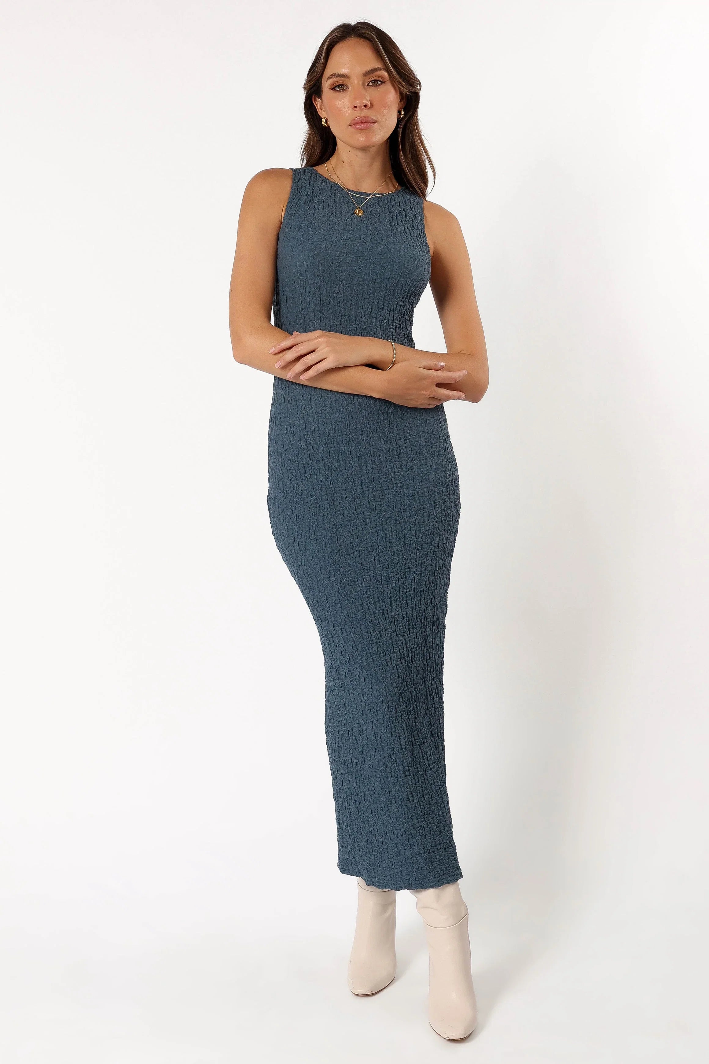 Clark Maxi Dress Charcoal