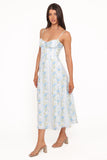 Florencia Midi Dress Blue Floral