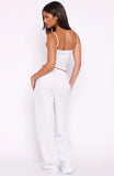 Off The Field Double Waistband Wide Leg Sweatpants Grey