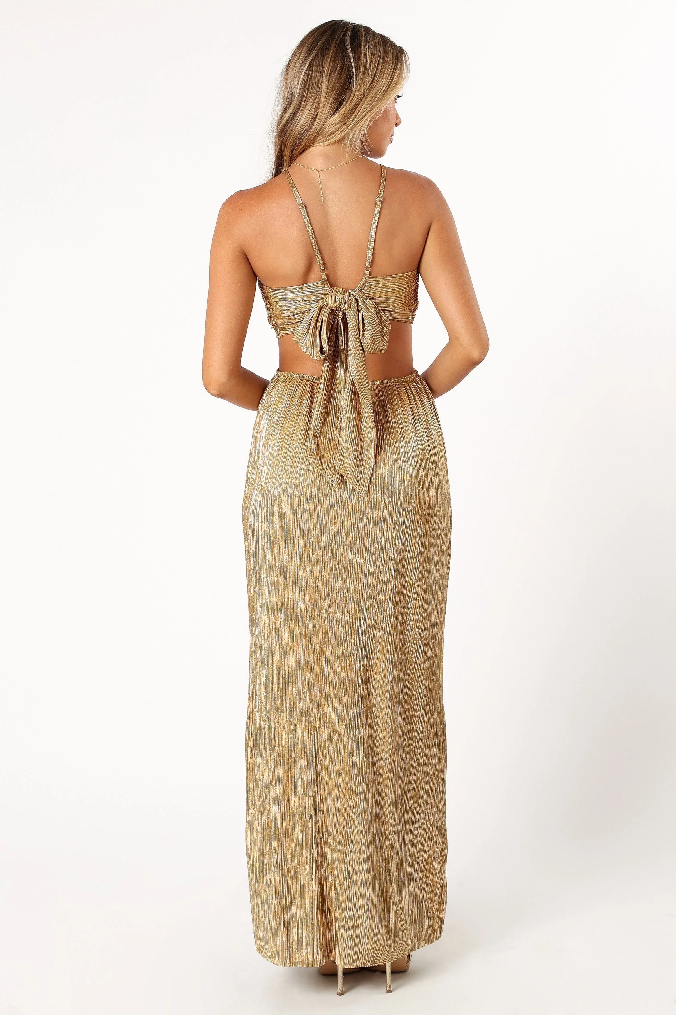 Beyz Midi Dress Gold