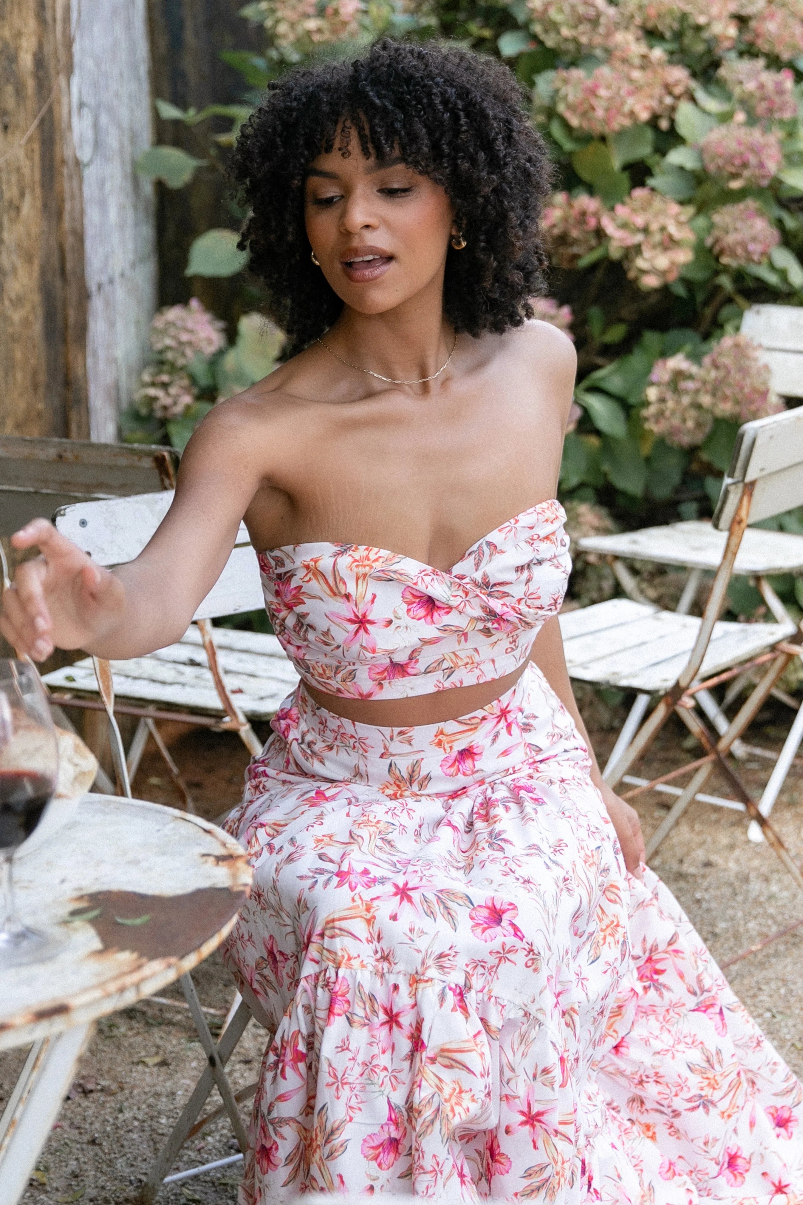 Hydra Top White Floral