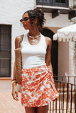 Miles Racerback Rib Knit Tank Top White