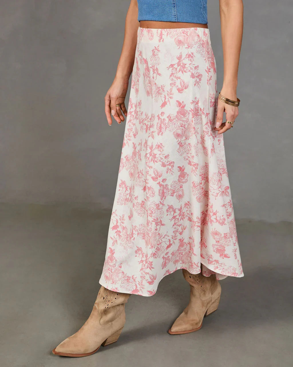 Daywear Darling Floral Midi Skirt
