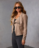 Free Falls Suede Moto Jacket