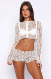 Purest Bliss Long Sleeve Top White