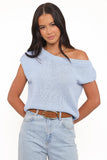 Coco Knit Top Pale Blue