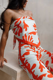 Akeli Scarf Top Orange Botanica