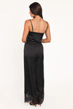 Viola Drawstring Wide Leg Pant Black