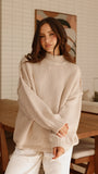Savanna Knit Sweater Beige