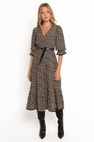 Simone Midi Dress Midnight Daisy